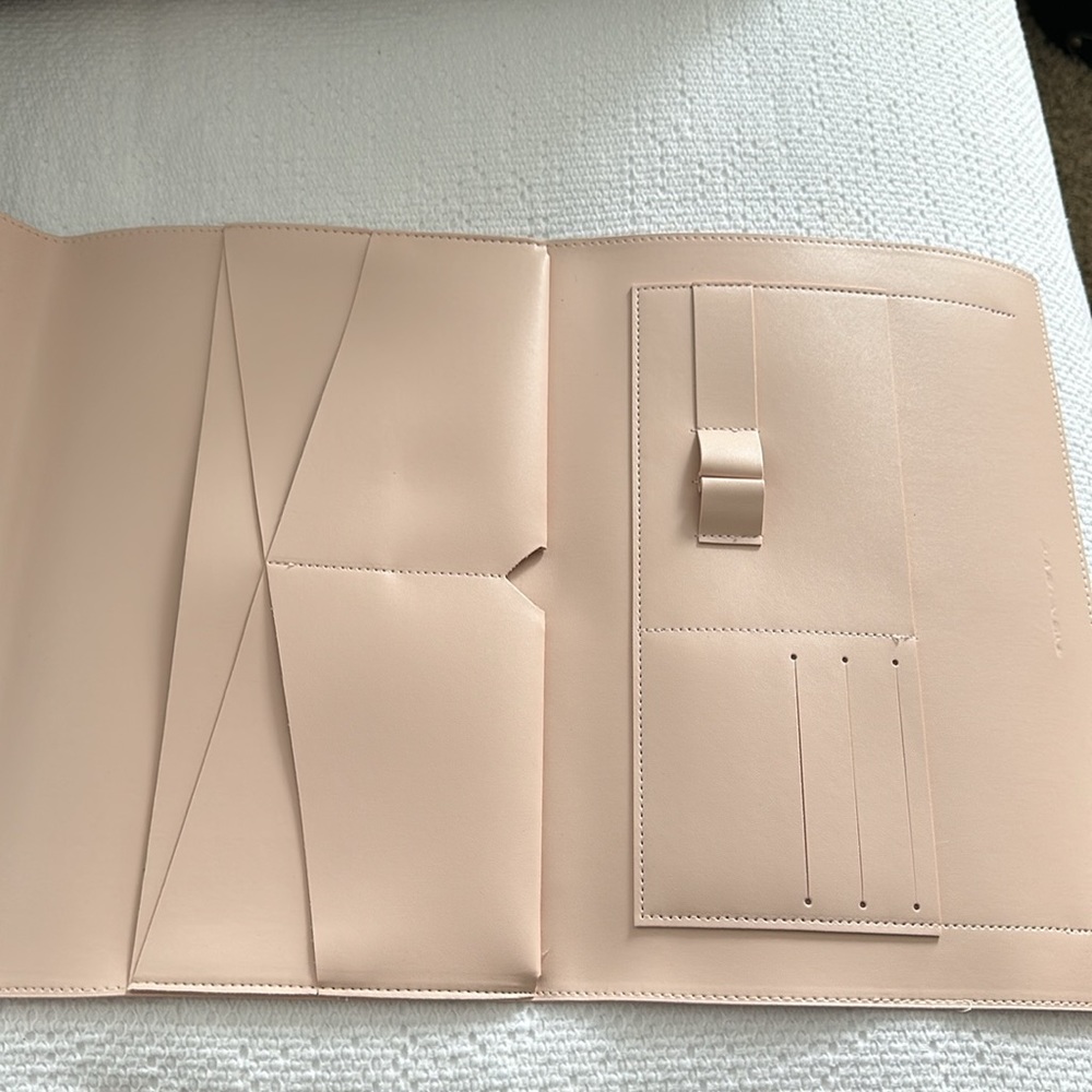 Brand new vegan leather portfolio clutch